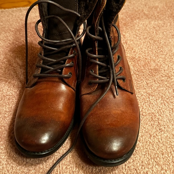 Men’s ankle leather lace up boots - Picture 2 of 7